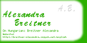 alexandra breitner business card